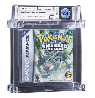 2005 GBA Game Boy Advance Nintendo (USA) "Pokemon Emerald Version" Sealed Video Game - WATA 9.4 A+ 